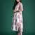 White printed pure cotton kurta trouser set