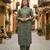 Green printed pure cotton kurta trouser set