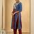 Multicolor printed pure cotton kurta trouser set
