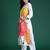White printed pure cotton kurta trouser set