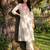 White embroidered pure cotton kurta trouser set