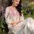 White embroidered pure cotton kurta trouser set