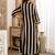 Black printed viscose rayon kurta trouser set