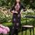 Black printed pure cotton kurta trouser set