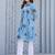 Multicolor printed pure cotton kurta trouser set