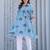 Multicolor printed pure cotton kurta trouser set