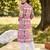Purple printed pure cotton kurta trouser set