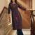 Blue printed pure cotton kurta trouser set