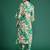 Green printed pure cotton kurta trouser set