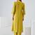 Olive printed liva kurta trouser set
