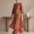 Mustard printed pure cotton kurta trouser set