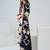 Off white printed viscose rayon kurta trouser set