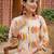 Off white printed pure cotton kurta trouser set