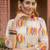Off white printed pure cotton kurta trouser set