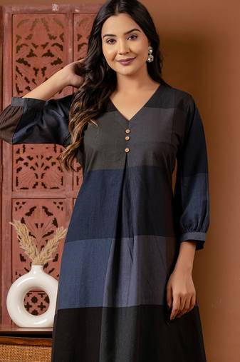 Multicolor printed pure cotton kurta trouser set