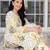 White embroidered pure cotton kurta trouser set