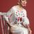 Off white embroidered pure cotton kurta trouser set