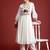 Off white embroidered pure cotton kurta trouser set