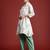 Off white printed pure cotton kurta trouser set