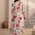 White printed pure cotton kurta trouser set