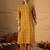 Mustard printed pure cotton kurta trouser set
