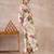 Beige printed pure cotton kurta trouser set