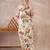 Beige printed pure cotton kurta trouser set