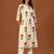 Off white printed pure cotton kurta trouser set