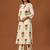Off white printed pure cotton kurta trouser set