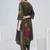 Green printed pure cotton kurta trouser set