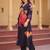 Blue printed pure cotton kurta trouser set