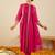Pink printed pure cotton kurta trouser set