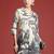 Beige printed linen kurta trouser set