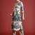Beige printed linen kurta trouser set
