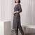 Black printed pure cotton kurta trouser set