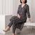 Black printed pure cotton kurta trouser set