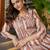 Brown printed pure cotton kurta trouser set