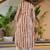 Brown printed pure cotton kurta trouser set