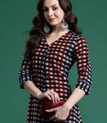 Multicolor printed pure cotton kurta trouser set