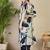 White printed pure cotton kurta trouser set