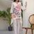 Off white printed pure cotton kurta trouser set
