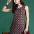 Black printed pure cotton kurta trouser set