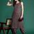 Black printed pure cotton kurta trouser set