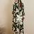 Green printed viscose rayon kurta trouser set
