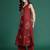 Maroon embroidered pure cotton kurta trouser set
