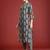 Black printed pure cotton kurta trouser set