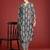 Black printed pure cotton kurta trouser set