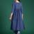 Blue printed pure cotton kurta trouser set