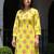 Green printed pure cotton kurta trouser set
