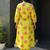 Green printed pure cotton kurta trouser set